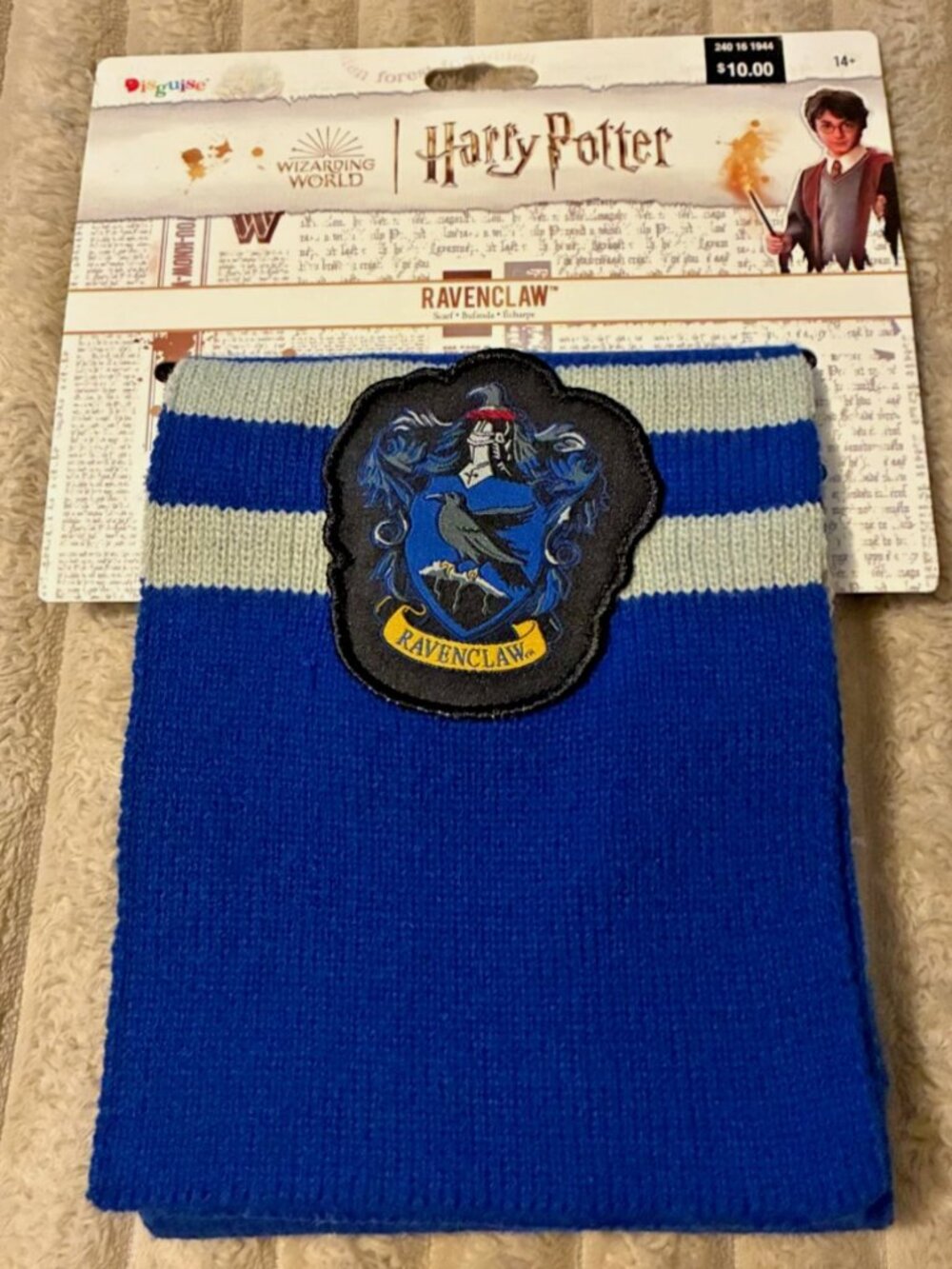 HARRY POTTER RAVENCLAW SCARF-DISGUISE-NWT!